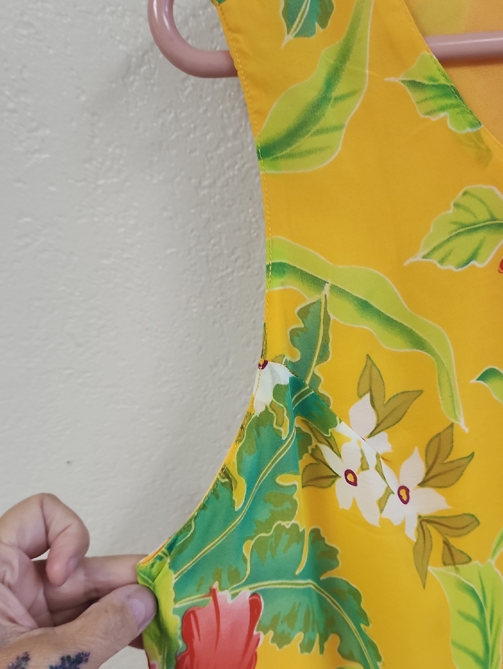 A Wild Thyme Floral Maxi Dress Tropical, Hawaiian Women's Plus Size 16 - Picture 5 of 9